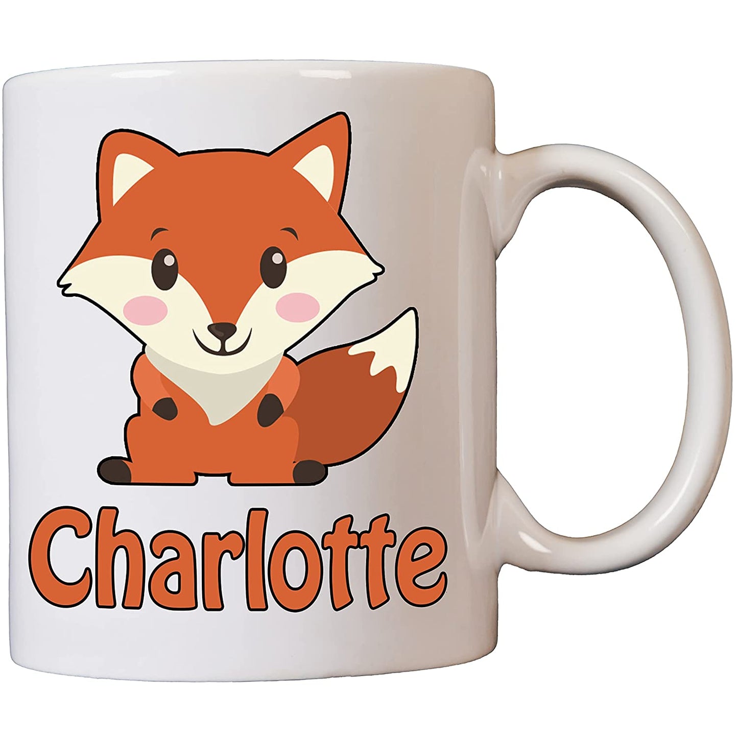 Personalised Fox Name Ceramic Mug